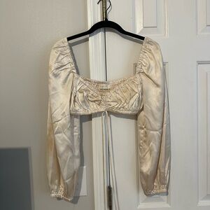 Elegant Cream Women's Top